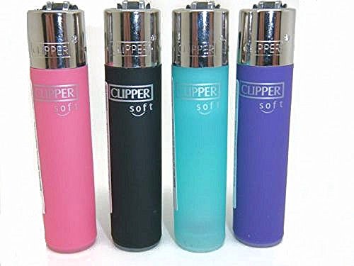 Clipper - Pack de mecheros recargables (4 unidades, varios colores)