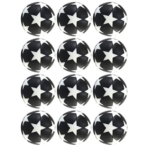 CLISPEED - Lote de 12 pelotas de fútbol de repuesto para balón de fútbol, color blanco y negro