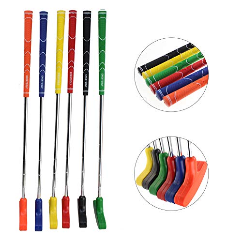 crestgolf Mini Golf Putter, Kids Juego de golf, seis colores de goma para palo de golf para niños, para su elección