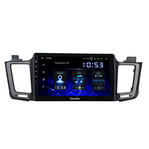 Dasaita 10.2" Android 10.0 Radio Coche Bluetooth 1 Din para Toyota RAV4 RAV 4 2014 a 2018 Autoradio Coche Soporte 360 Cámara WiFi DAB+ GPS Mirror-Link Mandos de Volante USB 4GB/64GB
