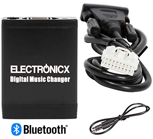 Electronicx Elec-M06-MAZ1-BT Adaptador de Radio para Coche Bluetooth USB, SD AUX MP3 CD Mazda Ford Radio Cambiador de CD