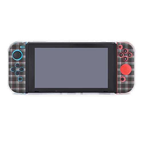 Funda protectora de PC antiarañazos para Nintendo Switch compatible con interruptores y controladores Joy-Con Split 5 piezas Soft Game Console Case - Golf Gti Plaid