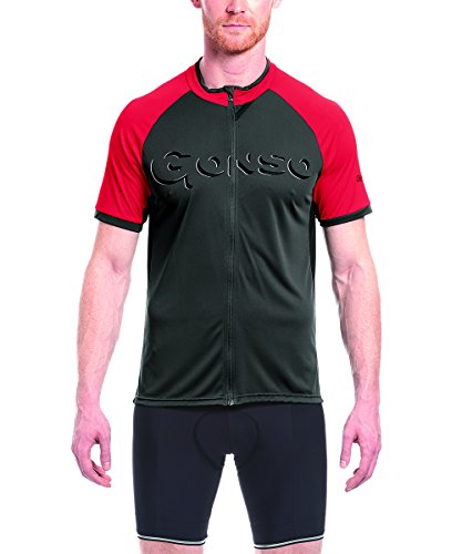 Gonso Mopan - Camiseta de Ciclismo para Hombre, Primavera/Verano, Mopan, Hombre, Color Gris Grafito, tamaño Large