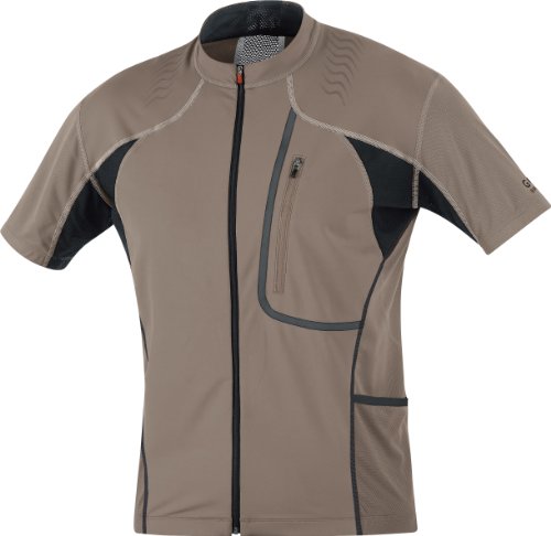 GORE BIKE WEAR ALP - Camiseta de Ciclismo para Hombre, tamaño M, Color Beige/Negro