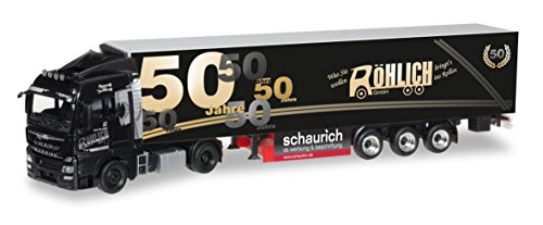 Herpa 305389 - Man TGX XLX Euro 6 refrigerados semirremolque 50 años de reenvío Röhlich