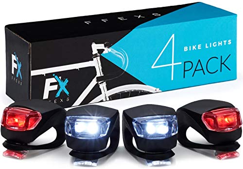 Luces Bicicleta LED - Luz Bici Frontal y Trasera - Bike Lights LED Set de 4 Luce
