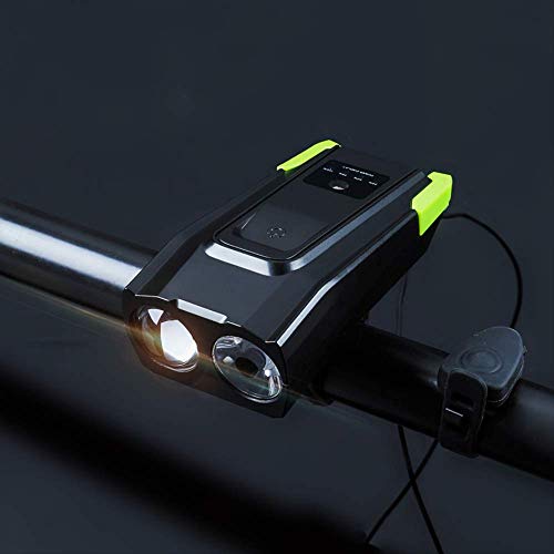 Luz Bicicletas Smart Induction Bike Front Light Kit Recargable LED luz Trasera y Faro con Linterna de Cuerno para Bicicleta