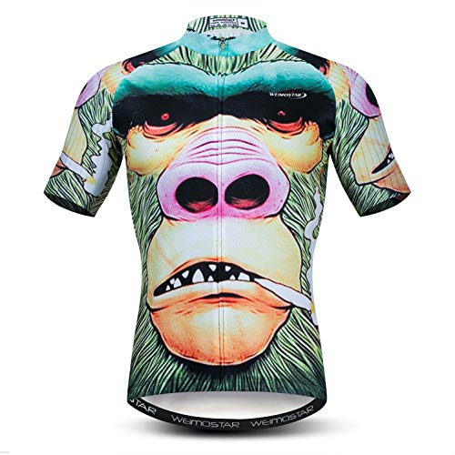 Maillots de ciclismo para los hombres de manga corta de verano de la camisa de ciclismo tops de deportes al aire libre de carreras de ropa de patrones 3D sudadera