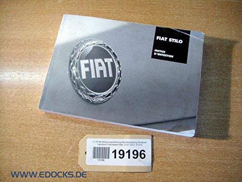 Manual de instrucciones instrucciones Bord libro Francés Stilo Fiat