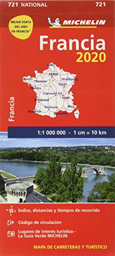 Mapa National Francia 2020 (Mapas National Michelin)