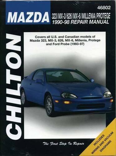 Mazda 323/MX-3/626/MX-6/Millenia/Protege (90 - 98) (Chilton): Covers All U.S. and Canadian Models of Mazda 323, MX-3, 626, MX-6, Millenia, Protege and Ford Probe (1993-97) (Chilton total car care)