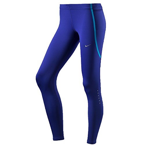 NIKE Tech Tights - Pantalones Pirata de Fitness para Mujer, Color Azul, Talla S