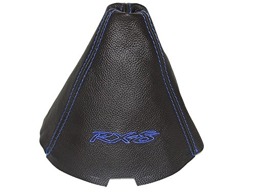 Para Mazda RX-8 2003 – 2012 Manual Gear polainas Negro Piel Azul RX-8 Edition bordado 3 paneles