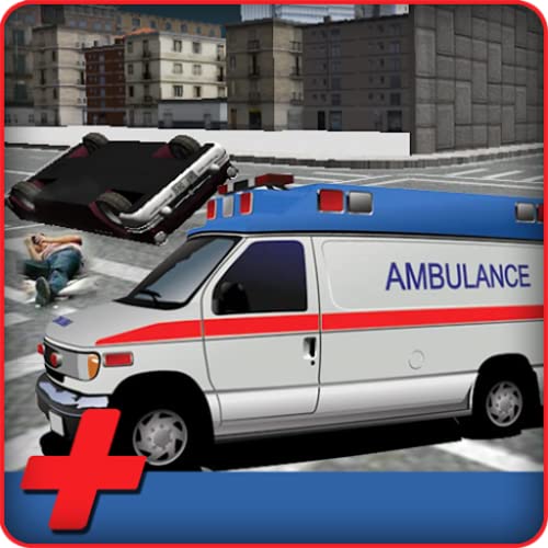 Simulador de conducción de rescate de ambulancia de ciudad 3D: pacientes de transporte de conductor de emergencia 911 en gran juego 2018