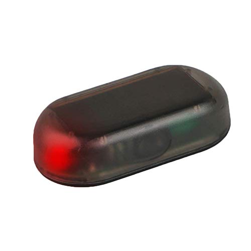 Sortim Nuevo Alarma de Coche Luz LED, Falso Bombillas Seguridad Aviso Imitación Sistema Intermitente Luz, Aviso Robo Dispositivo Intermitente - Luz Roja, 1