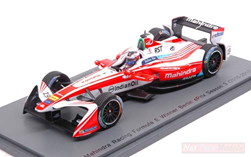 Spark Model Compatible con Mahindra Racing F.ROSENQVIST 2017 N.19 Winner Rd7 Berlin Formula E 1:43 DIECAST S5903
