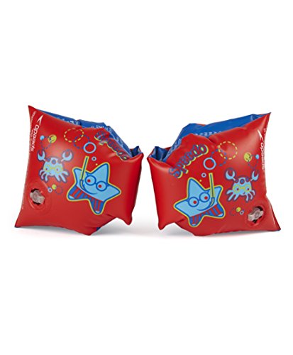 Speedo Sea Squad Armbands Aprender a Nadar, Junior Unisex, Rojo, Talla única