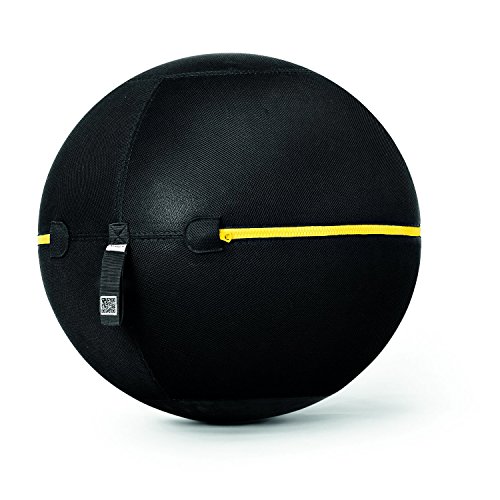 technogym Wellness Ball Active Sitting - Pelota de Ejercicios, Color Negro, 55 cm