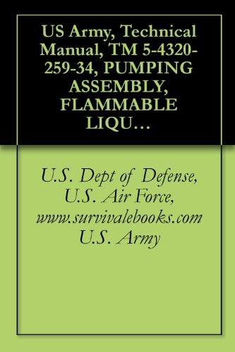 US Army, Technical Manual, TM 5-4320-259-34, PUMPING ASSEMBLY, FLAMMABLE LIQUID, BULK TRANSFER, LIGHTWEIGHT, CENTRIFUGAL, 100 GPM MINIMUM, GASOLINE ENGINE ... manauals, special forces (English Edition)