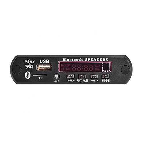 Vbestlife 12V Coche Bluetooth MP3 WMA Placa decodificadora Módulo de Audio inalámbrico Soporte USB TF FM Llamada Manos Libres