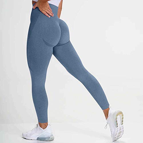 Workout Pants Woman,Leggings sin fisuras Empuje hacia arriba Levantamiento de tope Leggings de entrenamiento para las mujeres Pantalones deportivos de cintura alta Leggins Athletic Gym Leggings Sport