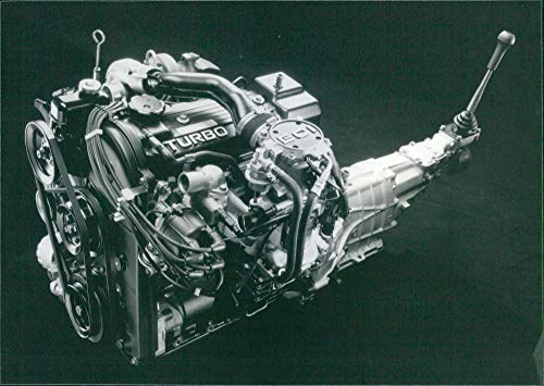 1982 Mitsubishi Starion's turbo engine - Vintage Press Photo