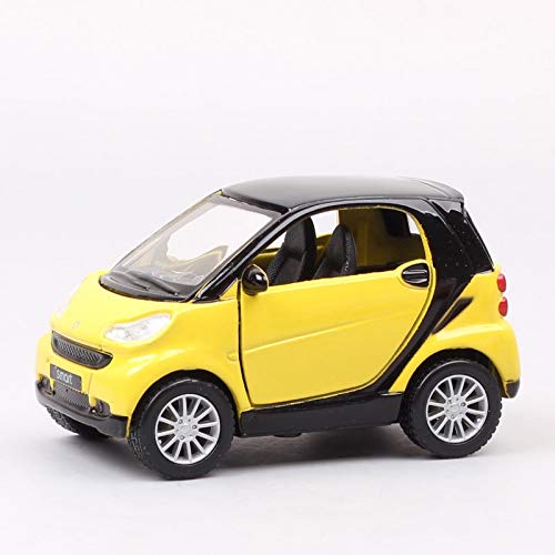 Auto modelo Escala 1:32 Mini Maisto Smart Fortwo Pull Back Smartcar City Coupe Microcar Modelo De Coche Diecast Toy Vehículo Coleccionable Regalos
