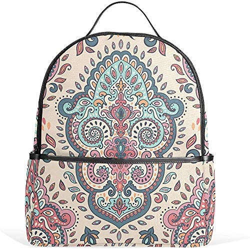 backpack Mandala Boho Backpack for Boys for Girls Casual School Bag Bookbag Gorgeous Totem Color Magic Mysterious Multipurpose Business Daypacks Laptop Backpack 2011484