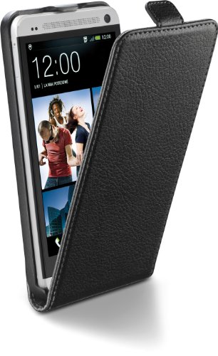 Cellular Line FLAPESSENONEMINIBK - Funda de Piel sintética para HTC One Mini, Color Negro