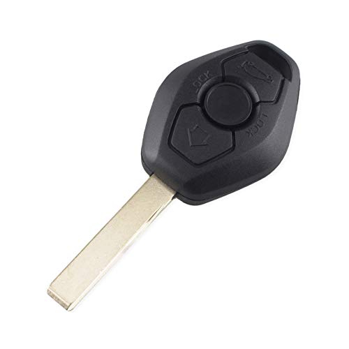 Funda para llave de coche para BMW E38 E39 E46 EWS sistema de 3 botones llave remoto Fob caso reemplazo de la llave del coche Conchas cubierta sin llave con logotipo