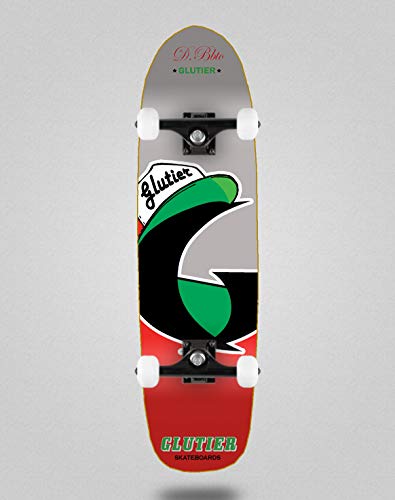 Glutier Pool Skate Skateboard monopatín Complete 8,5 California Red