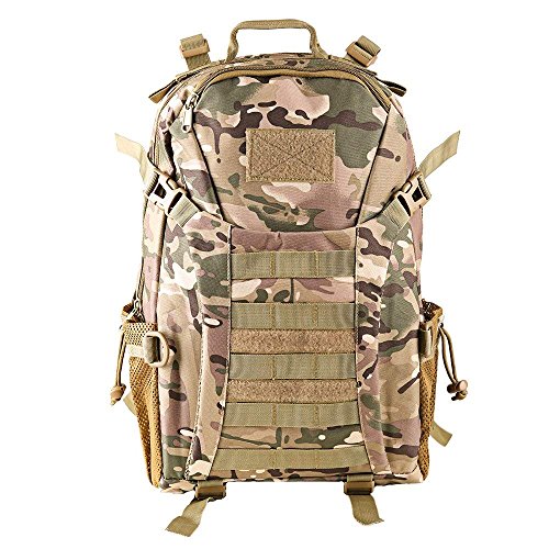 Greenpromise Mochila táctica militar de 35 L para exteriores, mochila de senderismo, impermeable, bolsa de hombro, paquete de combate (camuflaje CP)