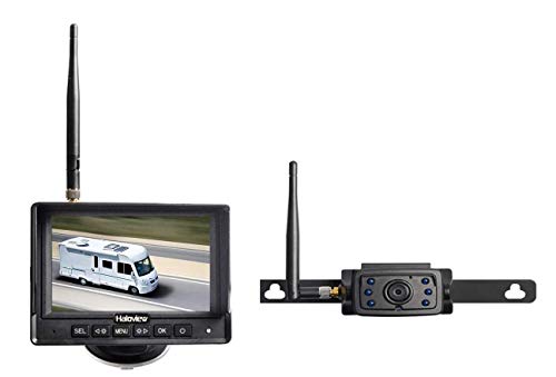 Haloview MC5111 720P HD Digital Inalámbrico Kit de cámara de Marcha atrás con DVR cámara de visión Trasera y Monitor LCD de 5 Pulgadas