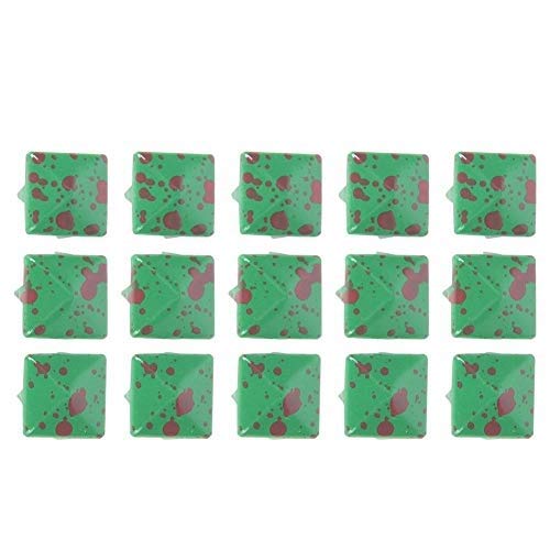 HEEPDD 200 Piezas de Remaches Cuadrados, espárragos de Punta Cuadrada de 9 mm DIY Remaches de Cuero de Cuero Bolsa de Ropa de Cuero Bolsa(Verde Inferior Punto Rojo)