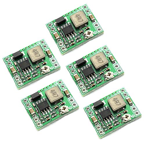 HiLetgo 5pcs MP1584EN 3A Mini DC-DC BUCK 24V to 12V 9V 5V 3V Adjustable Step Down Module Replace LM2596 for Arduino Raspberry Pi Robort Parts