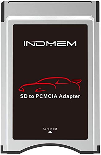 INDMEM PCMCIA a tarjeta SD, adaptador de tarjeta de memoria SDHC a convertidor de tarjetas de PC para Mercedes Benz S, E, C, GLK, Clase CLS COMAND APS System Media Player