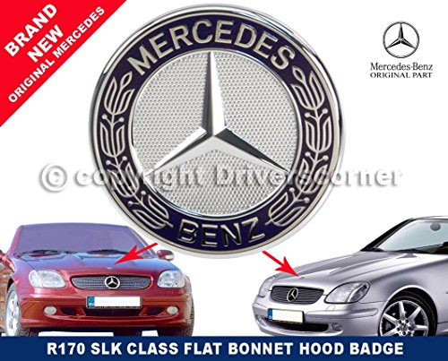 Insignia de capó de Mercedes SLK, insignia plana de dos clavijas, pieza A6388170116