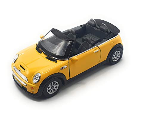 K Modelo de coche de colección Mini Cooper S a escala 1:28 (amarillo)