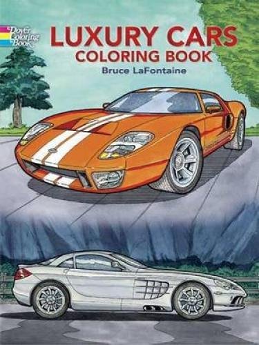 Luxury Cars Coloring Book (Dover History Coloring Book)