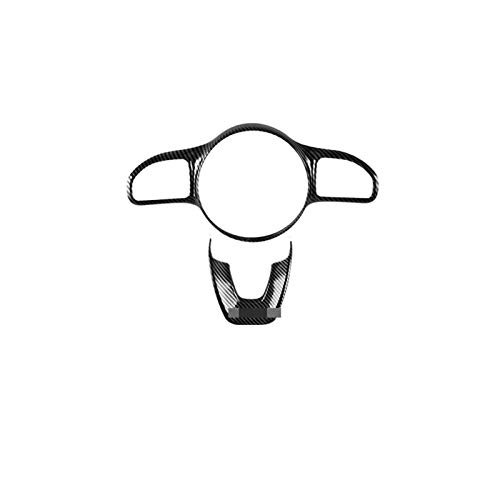 LYSHUI Ajuste de la Etiqueta engomada del Marco del botón del Volante del Coche ，para Mercedes Benz W177 W205 W213 Sport Edition 2019 2020 con Logo