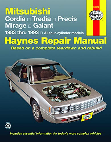 Mitsubishi Cordia, Tredia, Galant, Precis & Mirage (83 - 93) (Haynes Automotive Repair Manuals)