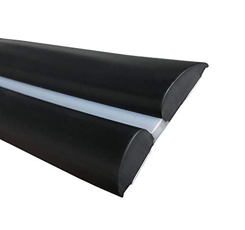 Moldura universal NEGRA-FRANJA GRIS (tira 5 m) auto-adhesiva PVC protección paragolpes. Compatible O.Astra 91