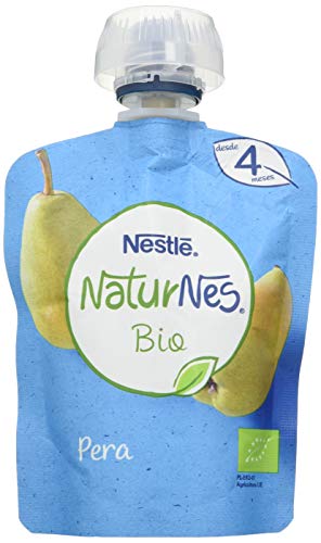 Nestlé Naturnes Bio Bolsita Puré Pera, A Partir De Los 4 Meses.  Pack de 16 bolsitas 90g
