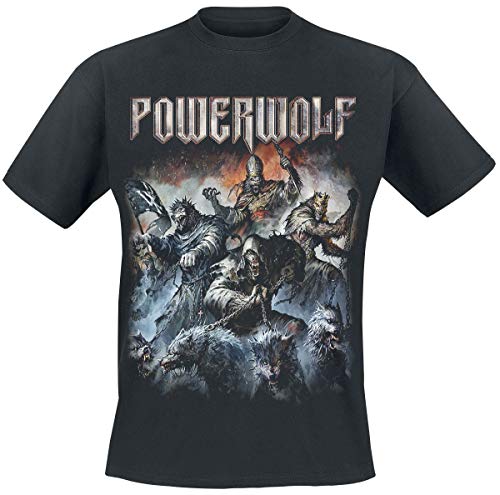 Powerwolf Best of The Blessed Hombre Camiseta Negro M, 100% algodón, Regular