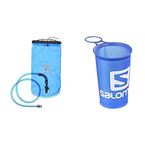 Salomon Soft Reservoir + Soft Cup Speed Vaso Flexible de 150 ml para Botella, Unisex Adulto, Azul, Talla única