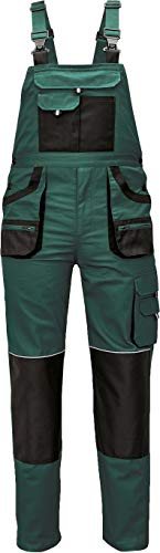 Stenso Des-Emerton - Pantalones con Peto de Trabajo para Hombre Slim fit - Verde - 52
