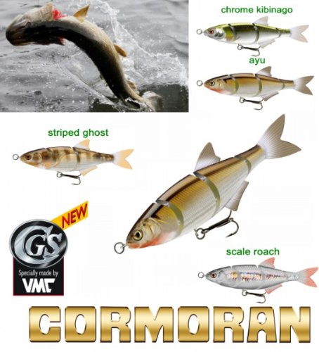 Team Cormoran Me de Ra Roach S (cebo swimbait – Especial 11 cm/18 G) chrome kibinago