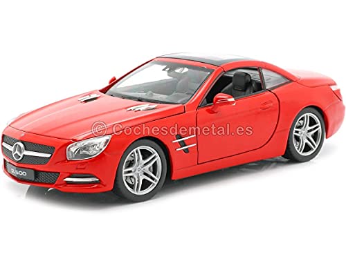 Welly 2012 Mercedes-Benz SL500 (R231) Convertible Rojo 1:24 24041