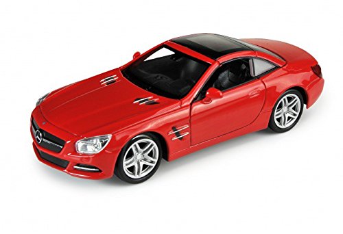 Welly DieCast Modelcar 1/36-39 Mercedes Benz SL500 Hard Top 2012 rojo nuevo y caja