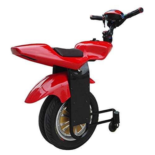 XYDDC Monociclo eléctrico Scooter autobalanceo 500W Adultos Solteros Ruedas de la Motocicleta con Ruedas gemelas, con la Rueda de formación y Bluetooth Audio